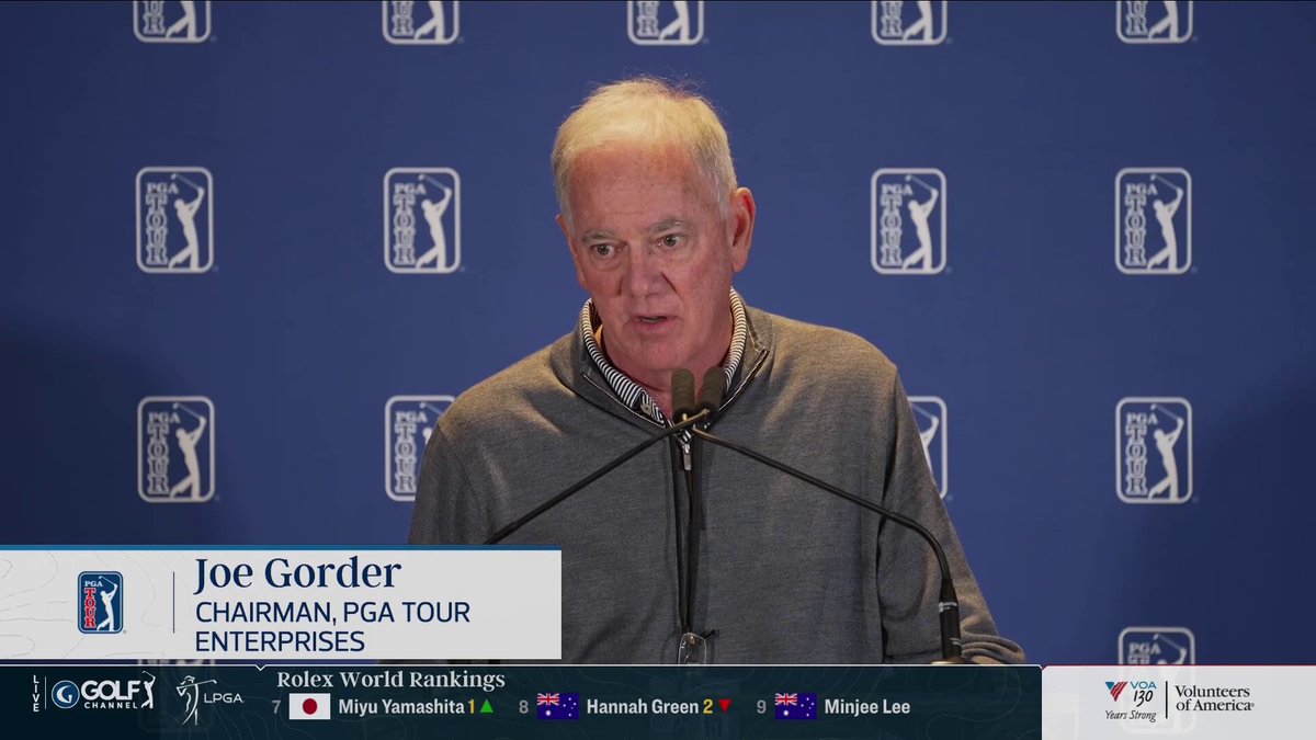 Brian Rolapp was elected to be the next PGA Tour commissioner and will assume the role when Jay Monahan steps down at the end of the year. He will serve as CEO and commissioner of the PGA Tour.