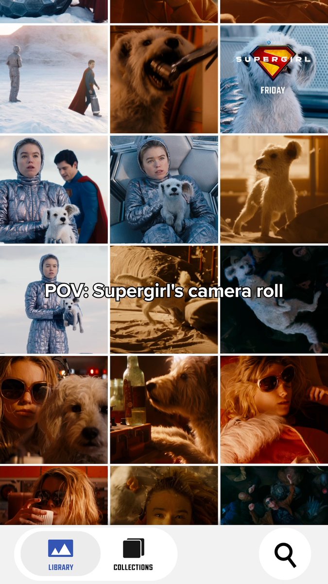 Even Supergirl has a camera roll full of dog pics. 🤭 Watch #Supergirl — only in theaters and @imax this Friday. Get tickets now!