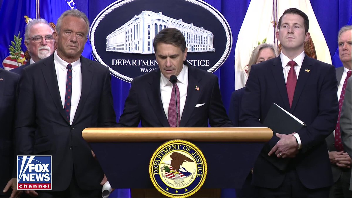 JUST IN: Acting U.S. Attorney General Todd Blanche announces a massive federal crackdown on healthcare fraud, revealing that the DOJ has charged hundreds of defendants across the country over a multibillion-dollar scheme. “Since June 8th, we've charged 455 defendants across 56, like I said a minute ago, U.S. attorneys offices and 45 US states and territories.” “As alleged in the various indictments, these individuals participated in health care fraud schemes involving over $6.5 billion in false claims submitted to Medicare, Medicaid, and other health care programs.”