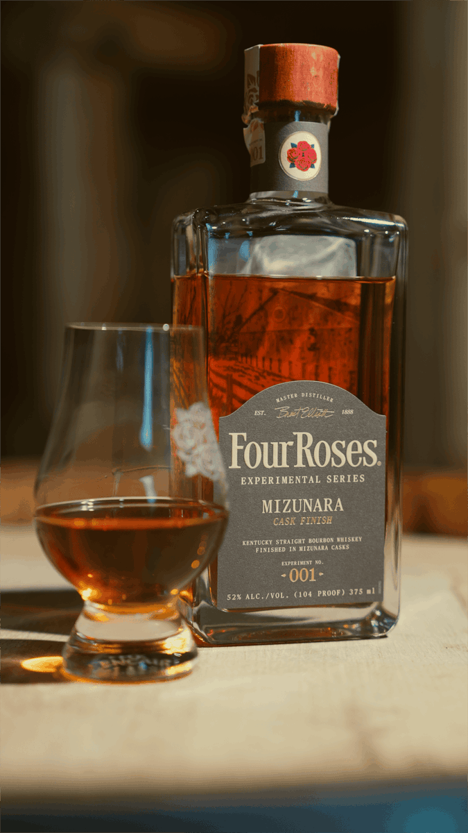 We’re proud to introduce the Four Roses Experimental Series, a limited-edition collection pushing the boundaries of our 10-recipe approach. The series begins with an exploration of Japanese Mizunara oak—available in 375ml bottles exclusively at our Visitor Centers July 30.