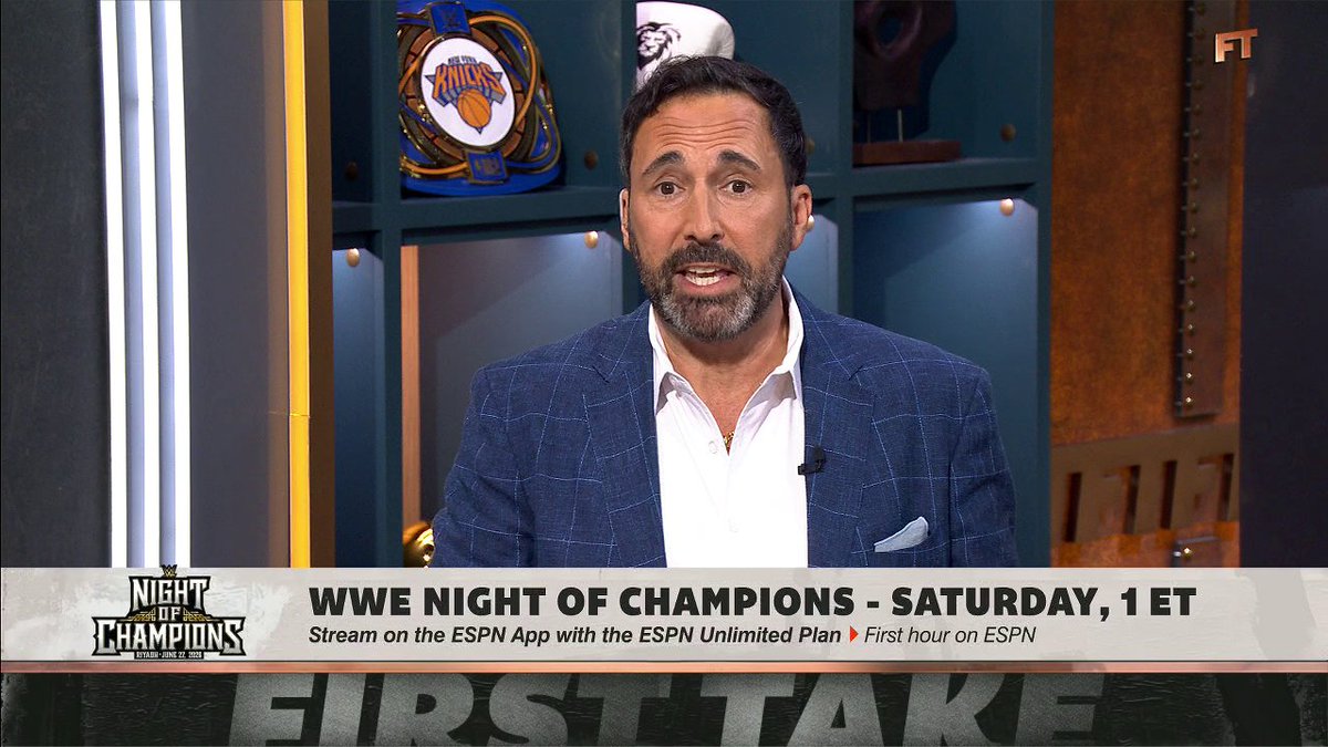 .Joe Tessitore joins First Take to preview WWE Night of Champions matchups 💪 Stream WWE Night of Champions, this Saturday at 1 PM ET on the ESPN App with an ESPN Unlimited plan 🍿