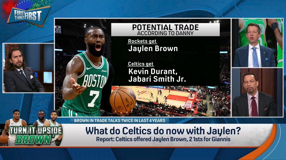 .Danny Parkins thinks the Celtics will trade Jaylen Brown… So he broke down potential Jaylen Brown trade options (not including all of the draft picks that would need to go into these).