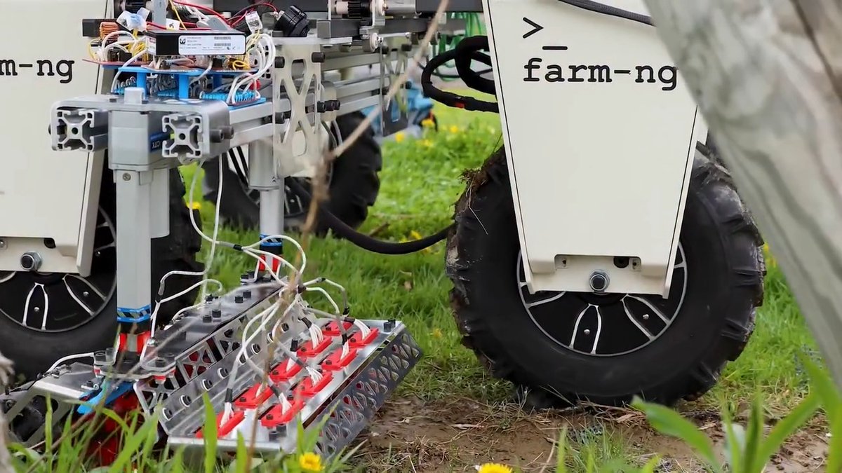 A team of undergraduates from Cornell CALS and Cornell Duffield College of Engineering beat out 95 other teams to take the grand prize at The Farm Robotics Challenge with their invention: an autonomous robot that kills weeds with electricity. Their robot can travel through a vineyard or orchard without a human operator, zapping weeds with a small amount of electricity, saving labor and energy, and preventing crop loss, without the use of herbicides. Read more: