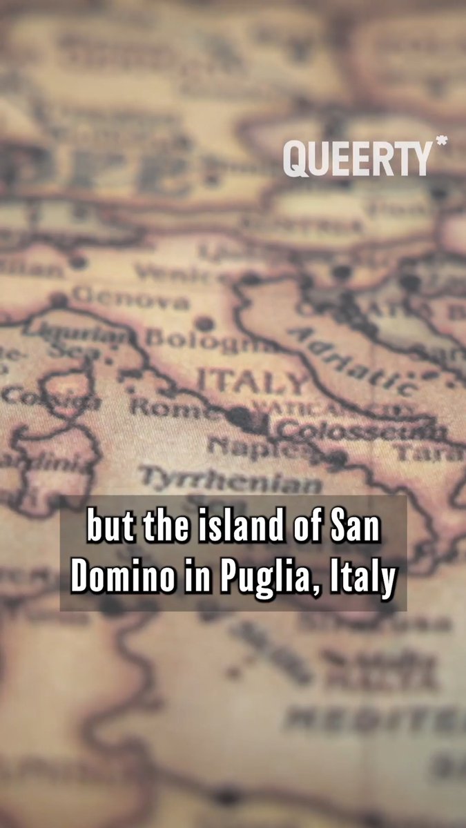 Imagine an island just for the gays. No, not Fire Island, but the island of San Domino in Puglia, Italy. In Facist Italy, Mussolini did just that. #QueertyQuickies
