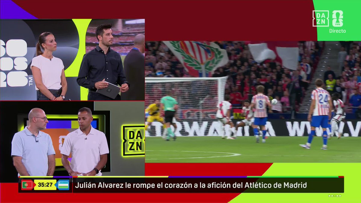 "Comunicativamente, es una chapuza" 💥 Alberto Edjogo-Owono habla claro sobre la declaración de Julián Alvarez pidiendo salir del Atlético de Madrid 👀 #DAZNMundial #FIFAWorldCup