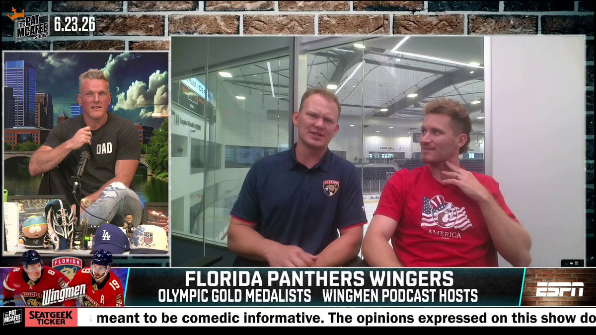 Brady Tkachuk found out he was getting traded to the Panthers at a Father's Day brunch from Emily Kaplan's ESPN App notification 📲😅 (via Pat McAfee)