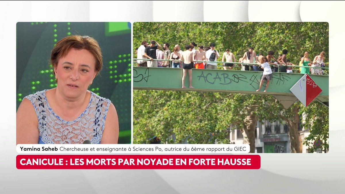 🔴 🗣️ "Pour la première fois on est dans une situation inversée où la vraie question qui se pose à nous c'est qu'allons nous laisser, est ce qu'il va y avoir une continuité de la vie sur terre", considère Yamina SAHEB @yamsaheb.bsky.social, autrice du sixième rapport du GIEC. #ToutEstPolitique #Canal16