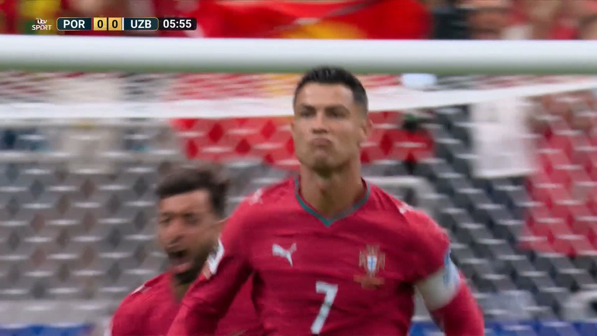 LISTEN TO THAT NOISE 🔊 Cristiano Ronaldo becomes the first player to score at 6⃣ different World Cups!