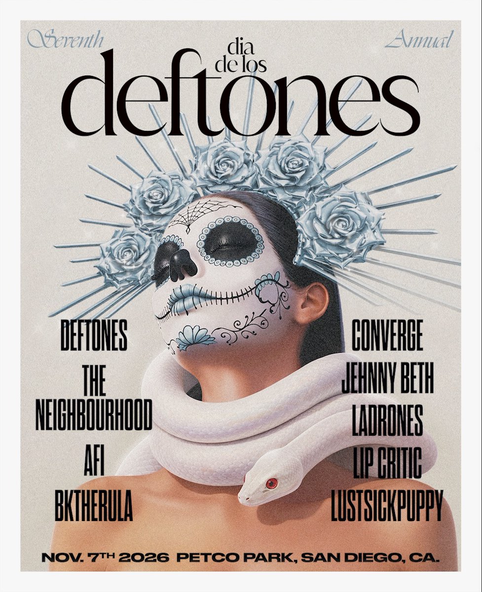 7th annual ddld | san diego | nov 7th 🐍 with the neighbourhood, afi, bktherula, converge, jehnny beth, ladrones, lip critic & lustsickpuppy pre-sale begins tomorrow, 6/24, at 10am pt | general on sale is this friday, 6/26, at 10am pt. email subscribers unlock first access to tickets & vip. check your inboxes in the am.