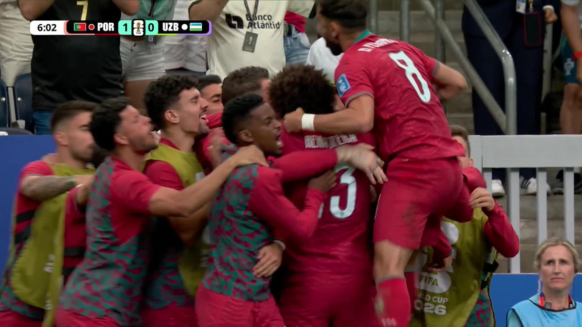 CRISTIANO RONALDO HAS SCORED AT HIS SIXTH WORLD CUP! Ronaldo becomes the first man in history to score in six World Cups and it puts Portugal in the lead!