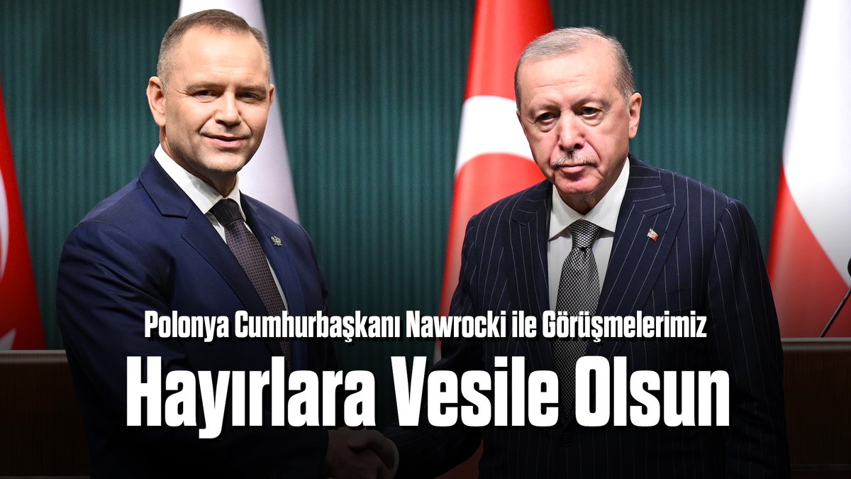 Polonya Cumhurbaşkanı Sayın Karol Nawrocki’ye ülkemizi ziyaretleri için teşekkür ediyor, istişarelerimizin hayırlara vesile olmasını temenni ediyorum. 🇹🇷🇵🇱