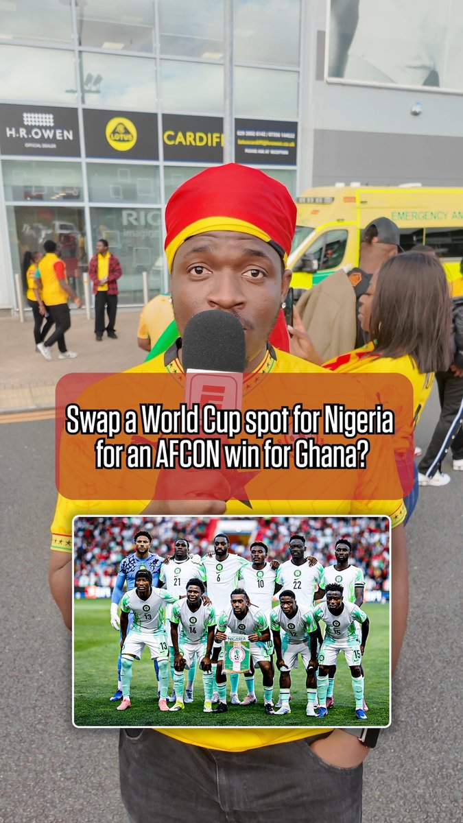 Would you swap a World Cup spot for Nigeria if it meant Ghana win the next AFCON? 🇬🇭🇳🇬