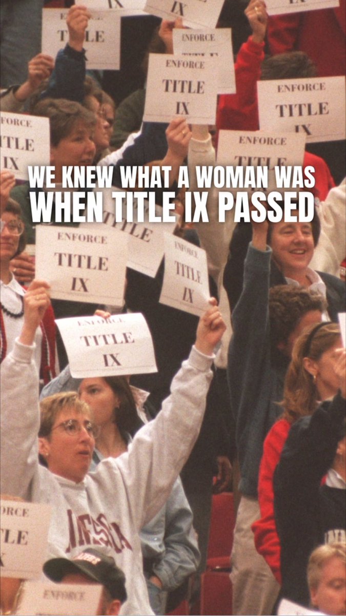 On this day in 1972, President Nixon signed Title IX into law, prohibiting discrimination on the basis of sex and opening the door for women's equal academic and athletic opportunities. We knew what a woman was 54 years ago, and we know what a woman is now. XX-XY Athletics