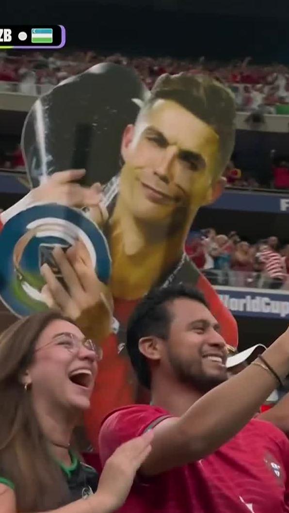 𝐒𝐈𝐔𝐔𝐔! 😤🇵🇹 CR7 has his shooting boots on in Houston 🐐 📺 Stream #FIFAWorldCup on DStv: #SSFootball | #DStvFIFAWorldCup2026