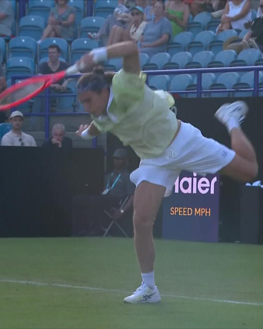 When a let is called mid service motion 🤣 #LexusEastbourneOpen