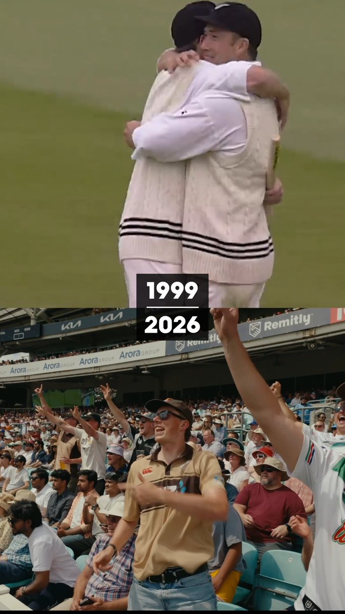 The last two Tests we've played at The Oval. Two wins. 27 years apart. 🏆