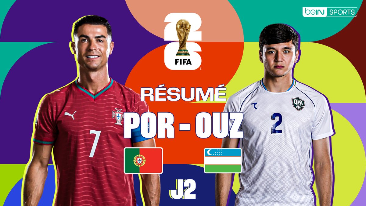 Le Portugal et Cristiano Ronaldo lancent enfin leur Coupe du Monde ! Grรขce notamment ร un doublรฉ de CR7, les Portugais s'imposent 5-0 face ร l'Ouzbรฉkistan ! Nuno Mendes a รฉgalement marquรฉ sur coup franc !