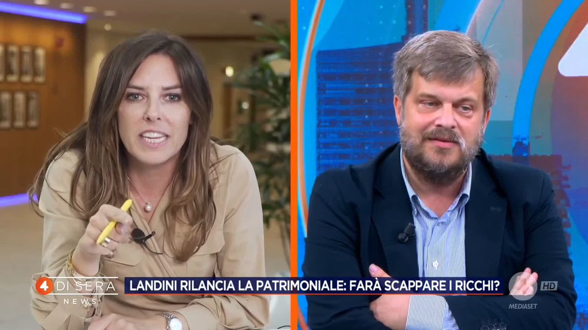 "Chi ha grandi patrimoni può più facilmente spostarsi e alla fine le tasse le pagheranno sempre i soliti fessi" Isabella Tovaglieri a #4disera News