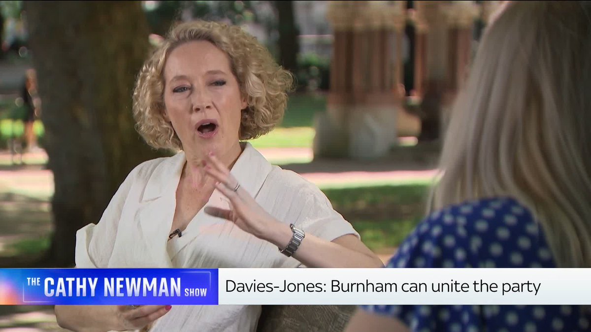 .Cathy Newman: "Do you think Wes Streeting would make a good Chancellor?" Alex Davies-Jones MP: "I do. I think he would." ➡️ 📺 Sky 501 and YouTube