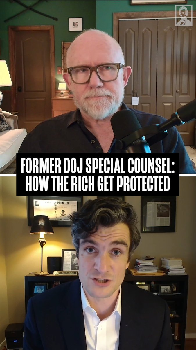 The DOJ is now an unrecognizable crime syndicate letting the rich run free. Brendan Ballou (@brendanballou.bsky.social), former DOJ Special Counsel, has watched it crumble.