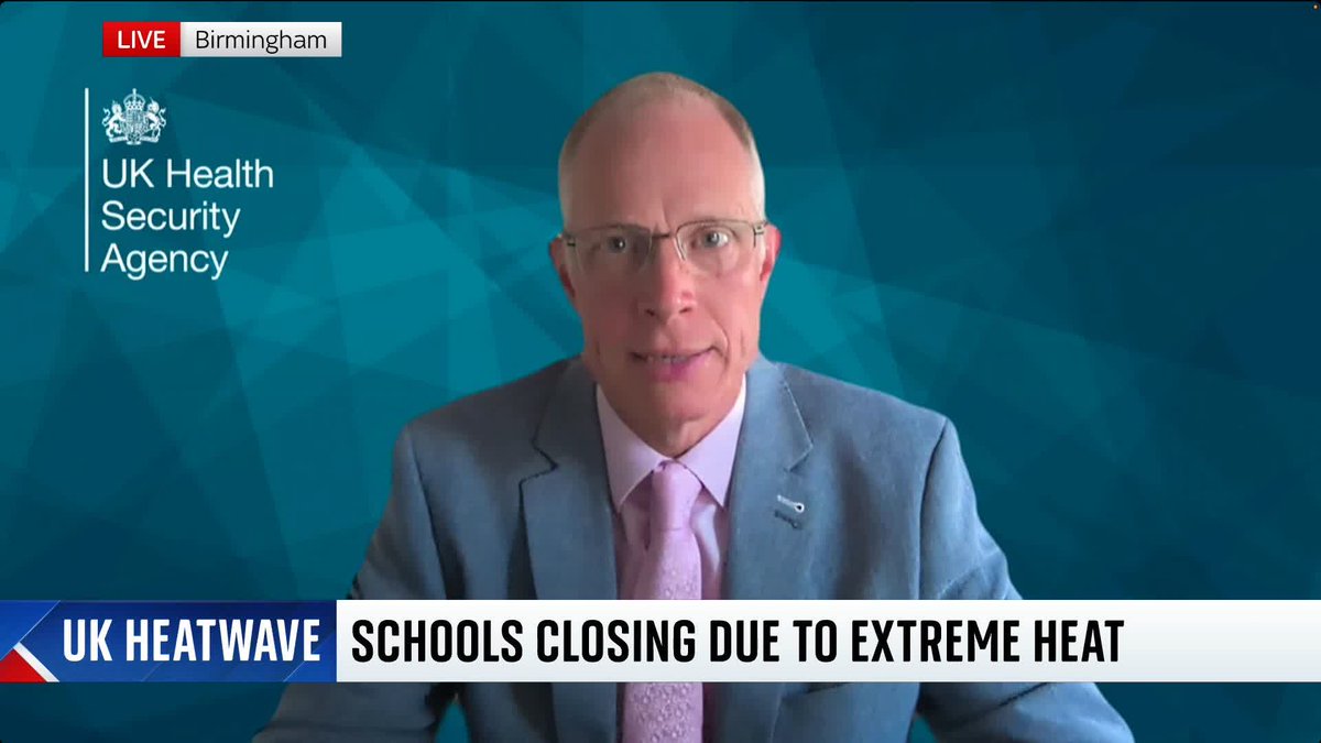 “Decades of hotter temperatures are coming.” UKHSA's professor Robin May tells Sarah-Jane Mee the UK must adapt everything from buildings to transport to prepare for more extreme heat. ➡️ 📺 Sky 501 and YouTube