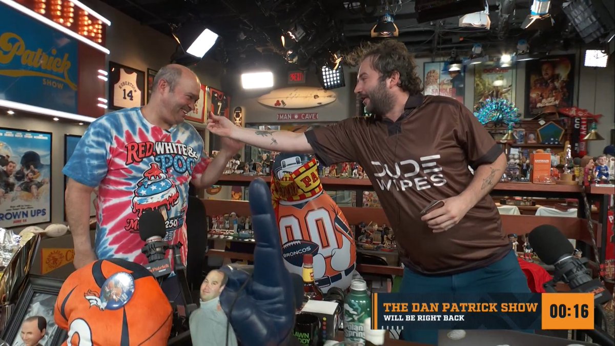 The "Craptain," Dylan, has sent off Todd... with a DUDE Wipes "brown card" 😅 #PARTNER