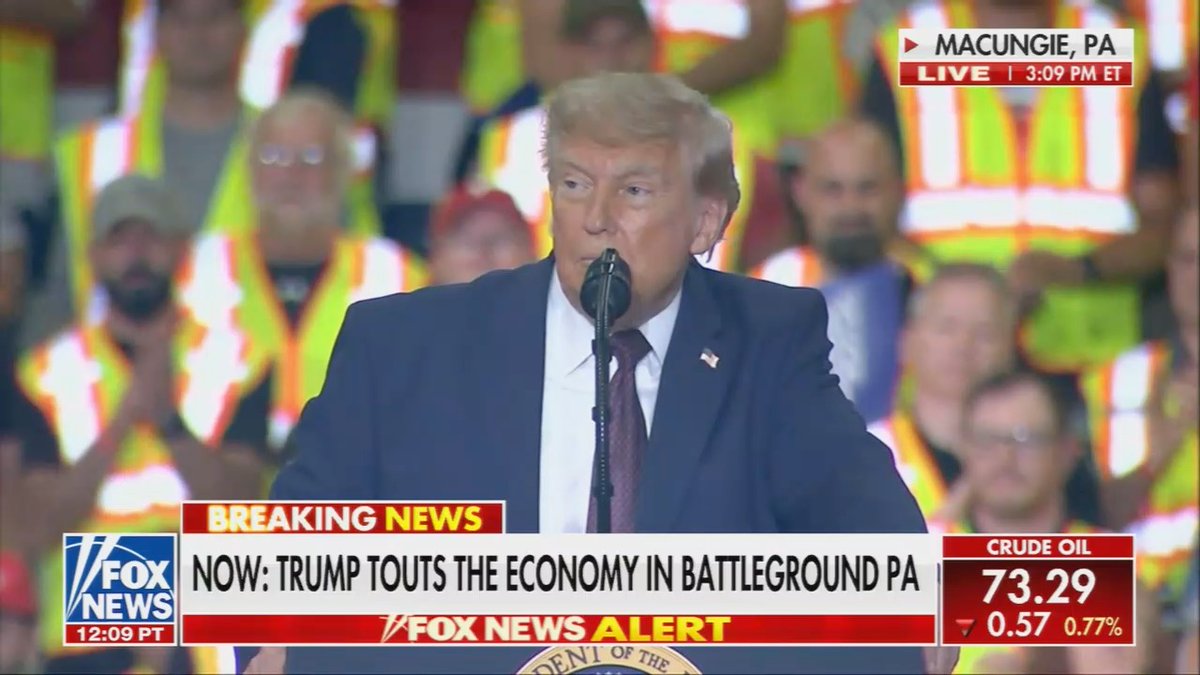 "We've added 2,600 PA manufacturing jobs" Pennsylvania LOST 4,500 manufacturing jobs under Trump