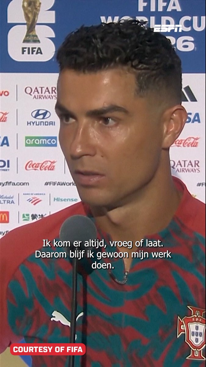 Cristiano Ronaldo negeert kritiek: "Ik ben het gewend en ik blijf op koers" 📈