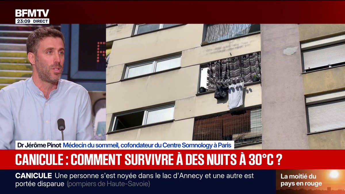 Canicule: les astuces du Dr Jérôme Pinot, médecin du sommeil, pour passer une meilleure nuit malgré les fortes chaleurs