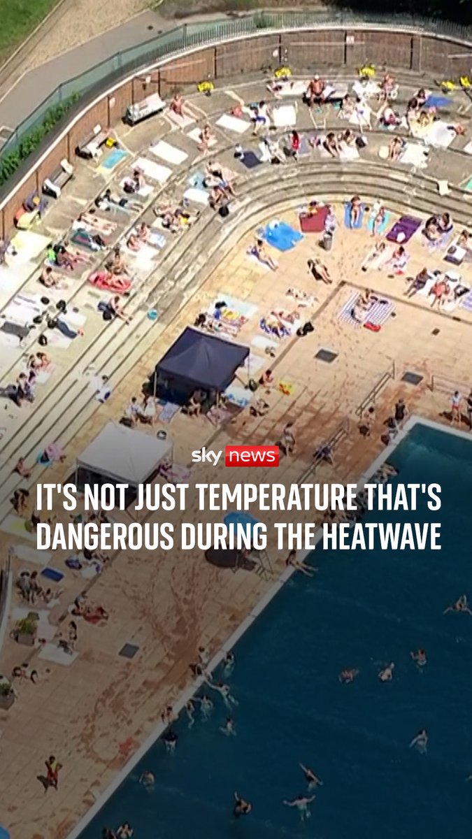 As temperatures soar high humidity will also play an important part in affecting people's health. Sky's Tom Clarke reports. Heatwave latest: