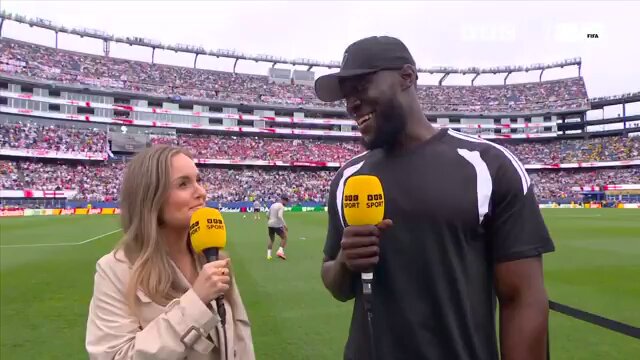 Stormzy wants a nice 1-1 draw. "I'm a Ghana boy, I'm an English boy. It's a beautiful day for me."
