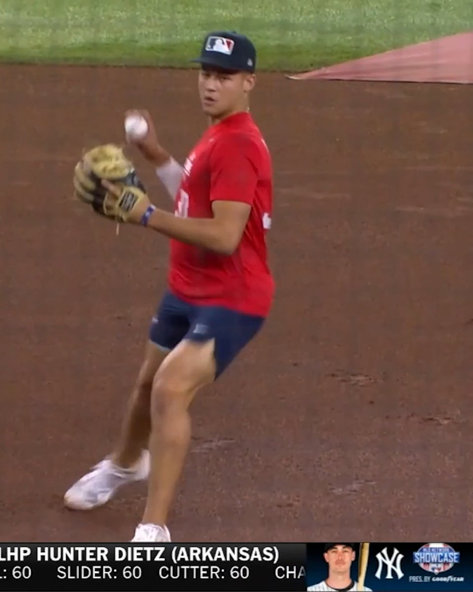 97 MPH from shortstop at 17 years old is 🔥🔥🔥 Rocco Maniscalco is SHOWING OFF at the MLB Draft Combine 👏