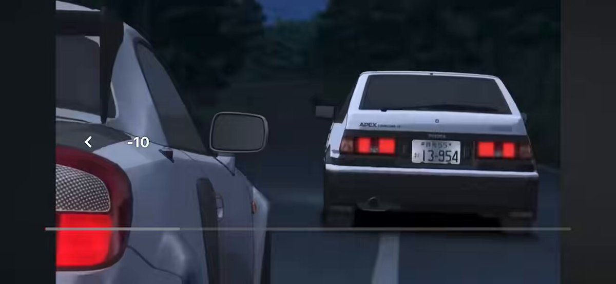 #個人が選ぶ好きなアニメの挿入歌or主題歌が流れるシーン #頭文字D When the sun goes down MR-S乗りだからこそここは譲れない
