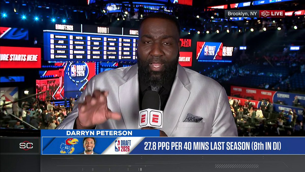 “His floor is Bradley Beal. His ceiling is Kobe Bryant." Kendrick Perkins on Darryn Peterson's potential in the NBA 👀
