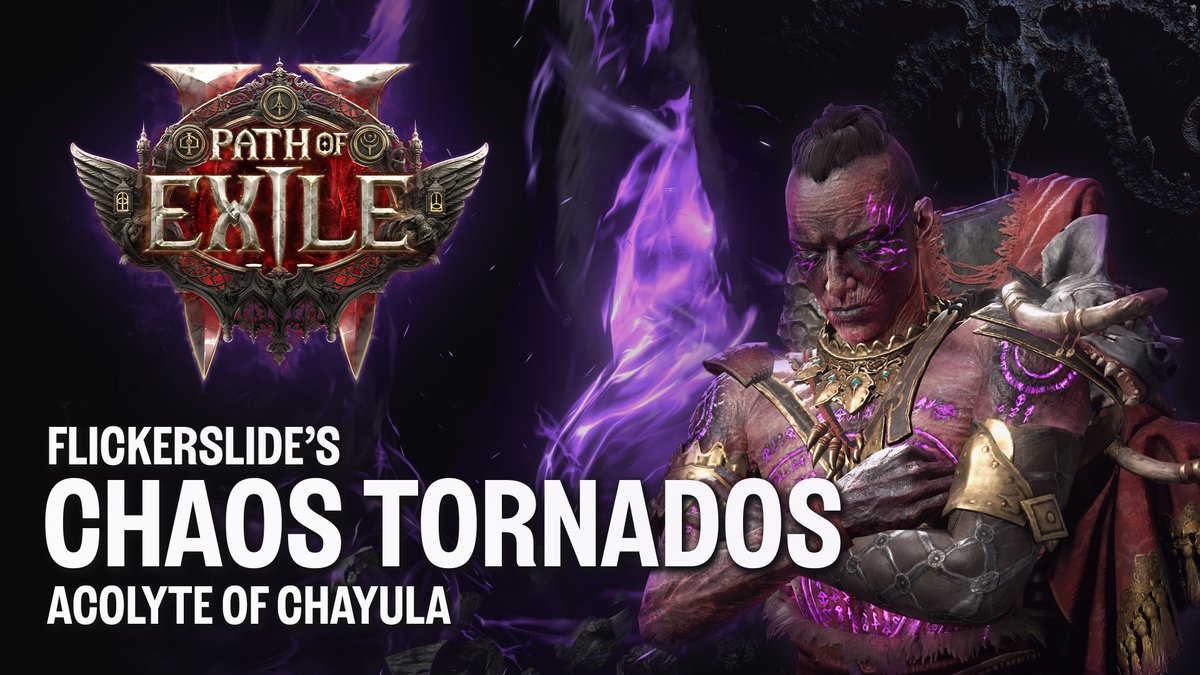 Wraeclast Weather Report: 🌫️ Light fog 🌪️ High chance of Chaos Tornados 🌑 Consuming darkness rolling in around 3 PM This Monk build by FlickerSlide uses a mix of unbridled chaos and Uniques to unleash a storm of purple tornados. Check it out!
