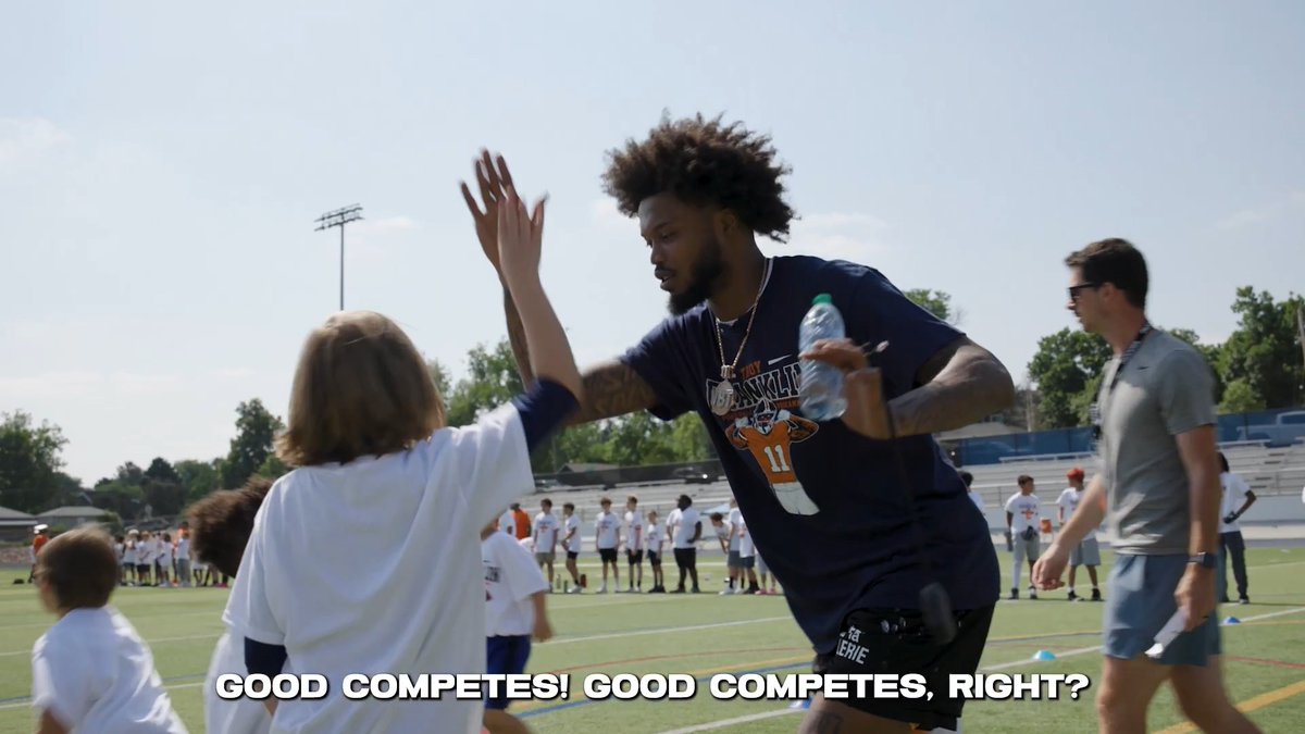 Showed out and competed at Troy franklin 👌🏽's first youth 🏈 camp!