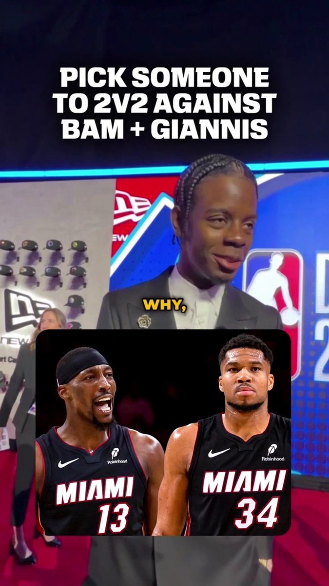 Who would you pick to go against Miami’s newest duo? 👀