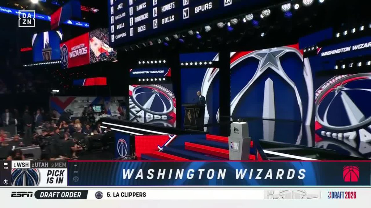 💫 𝑯𝒂 𝒏𝒂𝒄𝒊𝒅𝒐 𝒖𝒏𝒂 𝒏𝒖𝒆𝒗𝒂 𝒆𝒔𝒕𝒓𝒆𝒍𝒍𝒂... Con el número 1, los Washington Wizards eligen a... ¡𝗔𝗝 𝗗𝗬𝗕𝗔𝗡𝗧𝗦𝗔! #NBAxDAZN 🏀 #NBADraft
