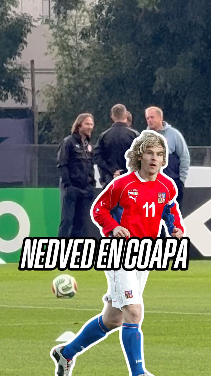 Un viejo conocido está en México Pavel Nedved estuvo presente en el entrenamiento de Chequia 🇨🇿⚽