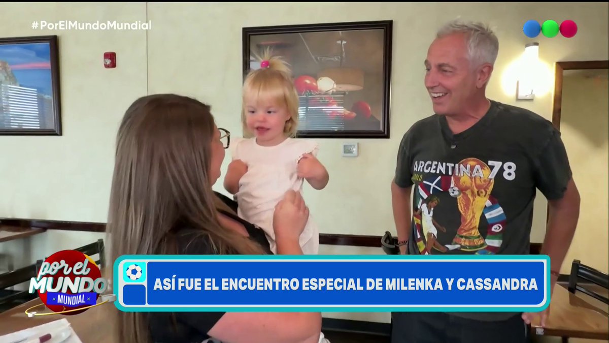 Así fue el reencuentro de Milenka y Cassandra 🤗 #PorElMundo por Telefe