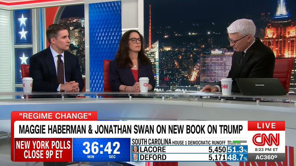Journalists Maggie Haberman and Jonathan Swan's access inside the Trump White House, has now gone into a remarkable and incredibly revealing book, “Regime Change."