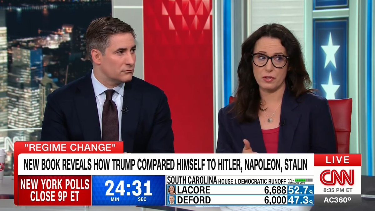 Journalists Maggie Haberman and Jonathan Swan describe a striking scene when they asked Trump if he was the most powerful president in history.