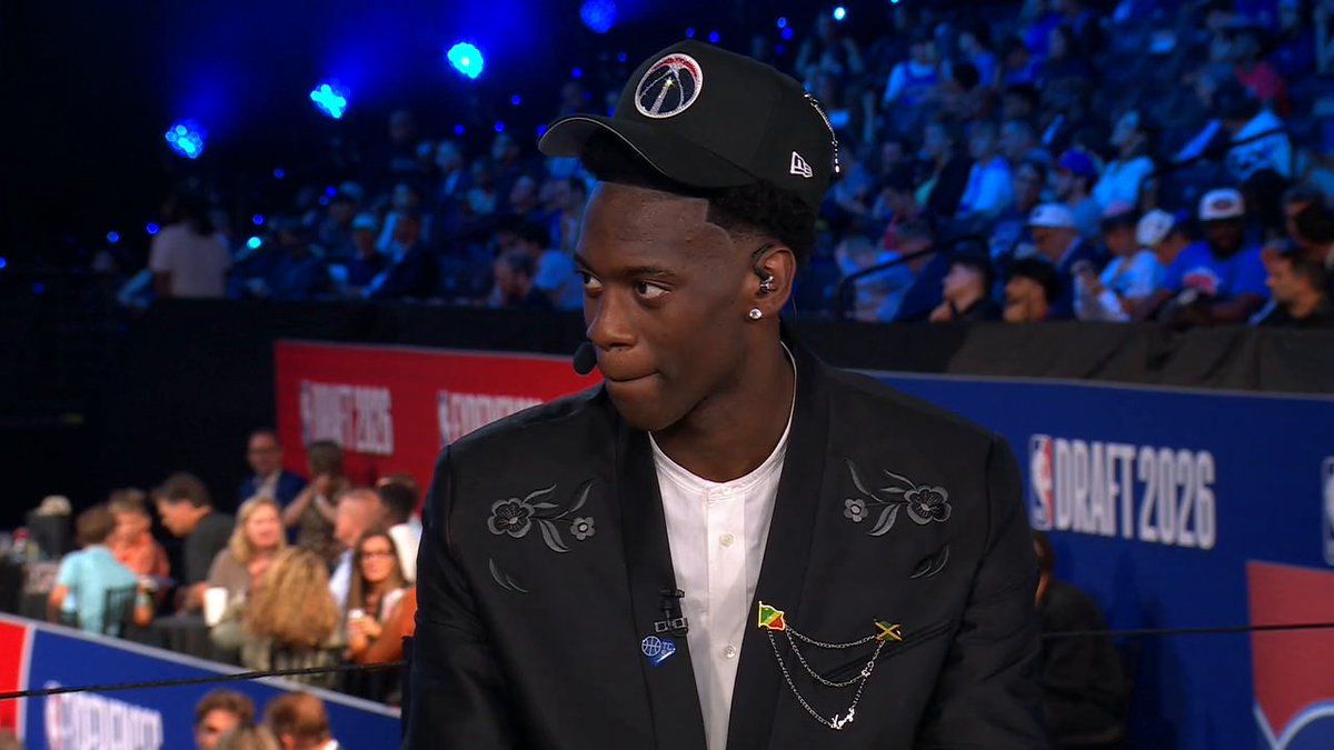 "I found out when y'all found out. I didn't get a call, my dad had my phone the whole time." AJ Dybantsa on the moment he was selected No. 1 overall by the Wizards 🙌