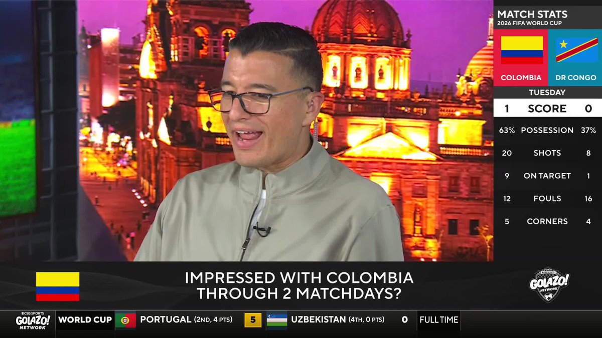 "There are definitely some players showing some promise, but is it all going to come together when they play Portugal?" ๐๐๐ ๐๐๐๐ ๐๐๐ and Chris Wittyngham have liked what they've seen so far from Colombia but can they win the group? ๐จ๐ด