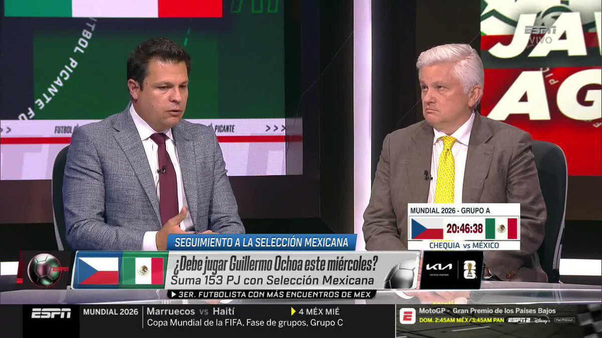 ¿OCHOA ARRANCA ANTE CHEQUIA? 🤔 "El grupo recibiría como una gran motivación interna que Memo sea titular" "Seguimos con la idea que Ochoa va a ser el titular el miércoles"