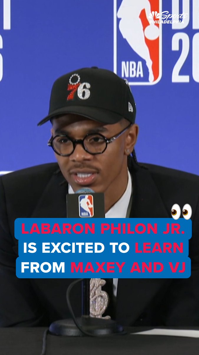 "Coach Nurse is going to have a fun time with that." Labaron Philon Jr. on joining a Sixers backcourt led by Tyrese Maxey and VJ Edgecombe.