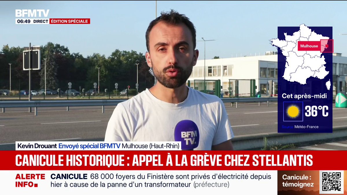Canicule: la CGT de Stellantis Mulhouse dépose un préavis de grève pour dénoncer les conditions des salariés sous les fortes chaleurs