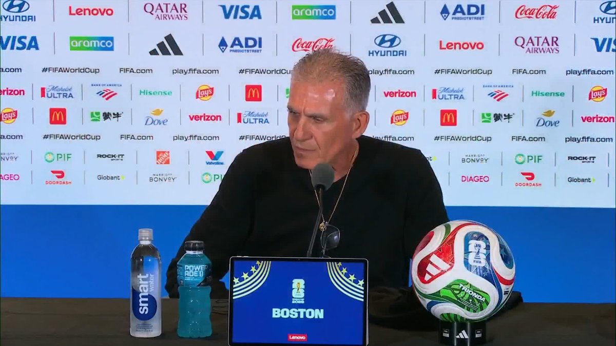 🗣️ "I'm not sure if VAR is still working at World Cup." Ghana head coach Carlos Queiroz believes his side should have had a penalty in draw against England.