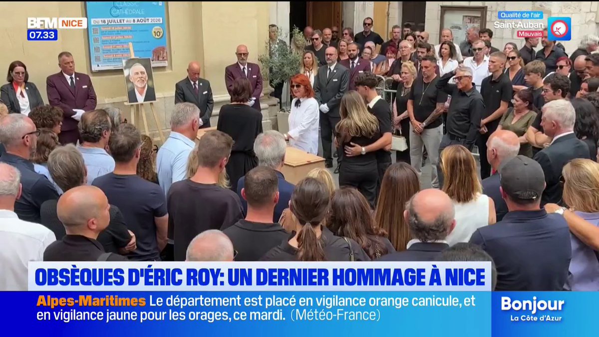 Obsèques d’Eric Roy à Nice : un dernier hommage rendu à la légende du football
