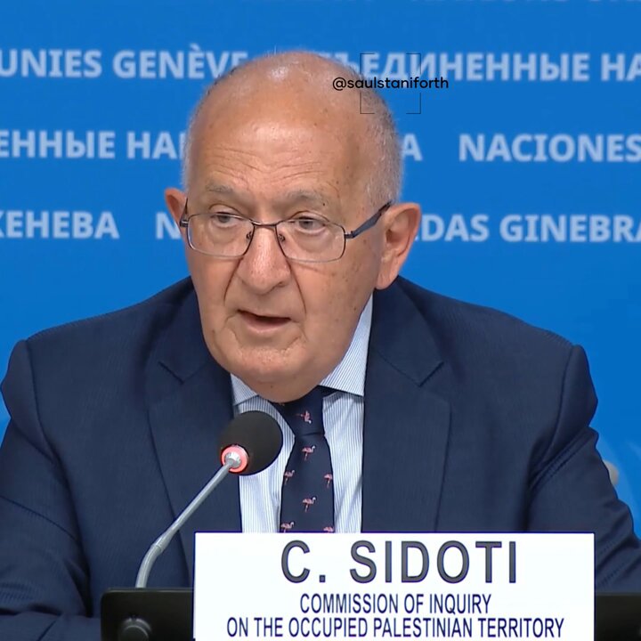 Chris Sidoti: "I have 3 questions for Israeli people.. what kind of people are your soldiers who would allow a 14 year old child to bleed to death over a 45 minute period.. what kind of people are your military leaders.. what of people are your leaders.."